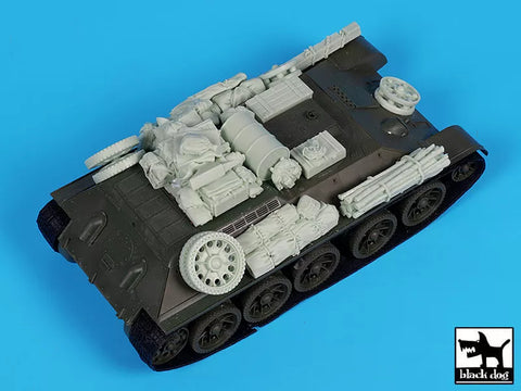 ブラックドッグ T35324 1/35 T 34 Tyagach model 1944 アクセサリーセット(ズベズダ用)
