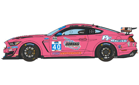 ブルースタッフ BS 24-020 1/24 フォード マスタング GT4 PFレーシング 2022 - 1/24デカール タミヤ24354用