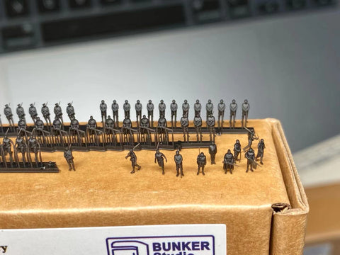 バンカースタジオ IJA35701 1/350 WWII日本陸軍 フィギュアセット 1 歩兵 1930-45年