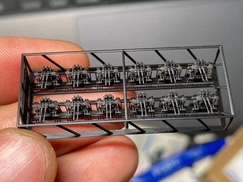 バンカースタジオ IJN35003X 1/350 WWII日本海軍 九六式25mm連装機銃 環型照準器 初期型