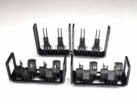 バンカースタジオ IJN35007 1/350 WWII日本海軍 八九式12.7cm連装高角砲
