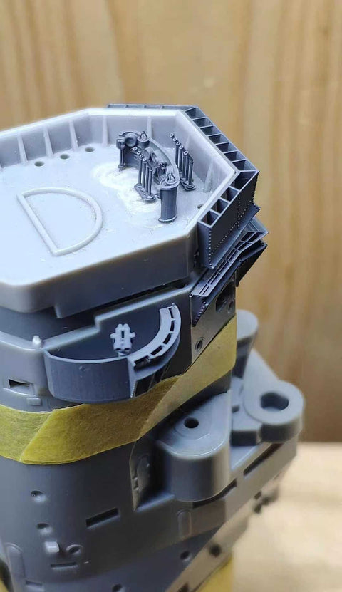バンカースタジオ IJN35025 1/350 WWII 日本海軍 戦艦 大和 遮風装置&装備品セット(タミヤ78025用)