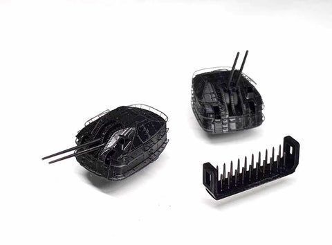 バンカースタジオ IJN35034 1/350 WWII日本海軍 65口径九八式10cm連装高角砲塔(超大和型/秋月型用)