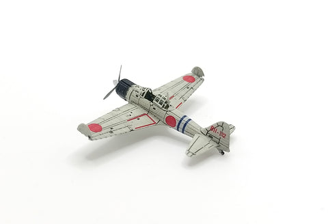 バンカースタジオ IJN35202 1/350 WWII 日本海軍 A6M2 零戦二一型 艦上戦闘機(翼端折畳状態)(3機入り)