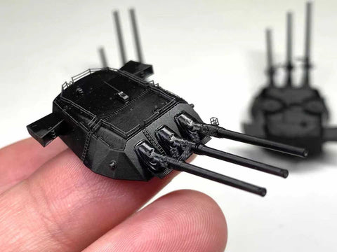バンカースタジオ IJN70108 1/700 WWII日本海軍 戦艦 大和 46cm主砲塔 1941年(3基入り)