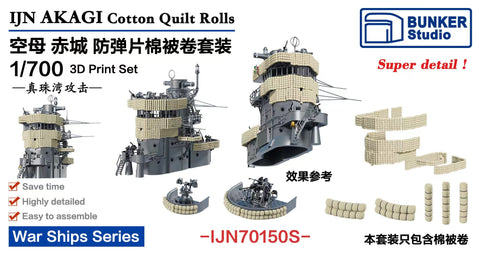 バンカースタジオ IJN70150S 1/700 WWII日本海軍 航空母艦 赤城 マントレットセット
