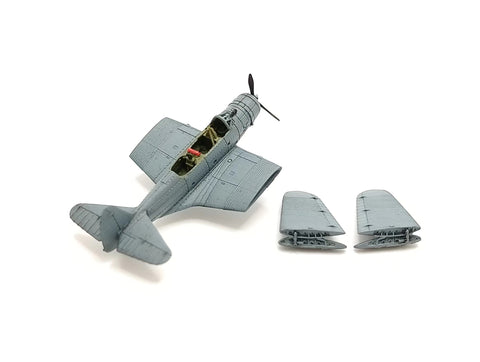 バンカースタジオ WS35204 1/350 WWII アメリカ海軍 TBD-1 デバステーター 艦上雷撃機(主翼折畳状態)(3機入り)