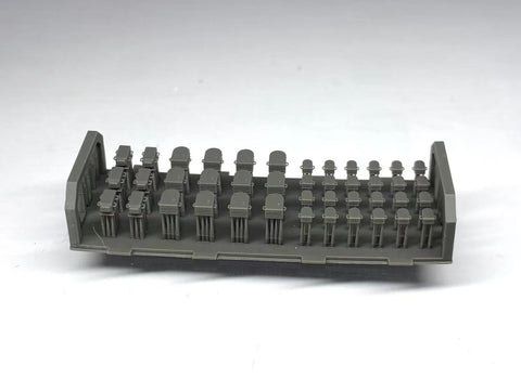 バンカースタジオ WS35401 1/350 現用 ロシア海軍 甲板ベンチレーターセット A(3種 計42個入り)