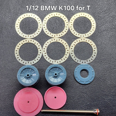 カレドモデル D025 1/12 BMW K100用オートバイ用金属製ディスクブレーキ (タミヤ用)