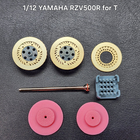 カレドモデル D032 1/12 ヤマハ RZV500R オートバイ用金属製ディスクブレーキ (タミヤ用)
