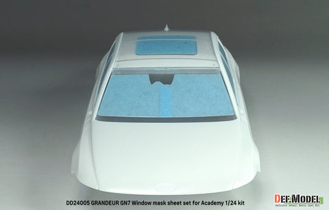 DEFモデル DD24005 1/24 ヒュンダイ グレンジャー GN7用 窓枠マスキングシート/ロゴ・メタルステッカーセット(アカデミー製1/24キット用)