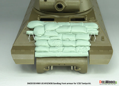 DEFモデル DM35159 1/35 アメリカ M10/M36 フロントサンドバッグアーマーセット (タミヤ用) -中期型