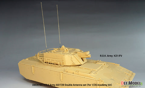DEFモデル DM35160 1/35 韓国陸軍 AS1729 ダブルアンテナセット(アカデミー製1/35キット用)