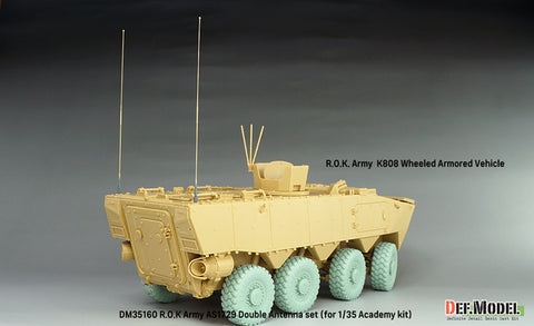 DEFモデル DM35160 1/35 韓国陸軍 AS1729 ダブルアンテナセット(アカデミー製1/35キット用)