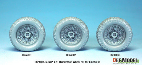 DEFモデル DS24001 1/24 P-47D サンダーボルト ホイールセット1 (キネティック用)