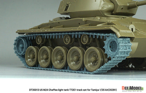 DEFモデル DT35013 1/35 アメリカ軍 M24 T72E1 可動式履帯セット(タミヤ 1/35キット用)