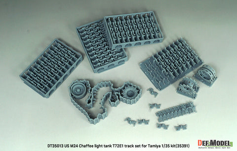 DEFモデル DT35013 1/35 アメリカ軍 M24 T72E1 可動式履帯セット(タミヤ 1/35キット用)