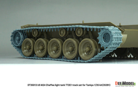 DEFモデル DT35013 1/35 アメリカ軍 M24 T72E1 可動式履帯セット(タミヤ 1/35キット用)