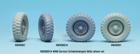 DEFモデル DW30001A 1/35 シュビムワーゲン ワイドタイヤ(コンチネンタル)-自重変形 (タミヤ用)