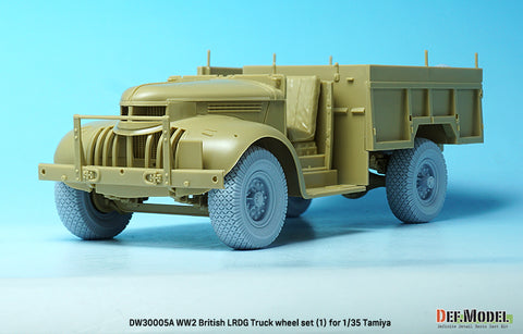 DEFモデル DW30005A 1/35 WW2 ブリティッシュ LRDG トラック ホイールセット (1) (タミヤ用)