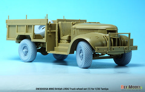 DEFモデル DW30005A 1/35 WW2 ブリティッシュ LRDG トラック ホイールセット (1) (タミヤ用)