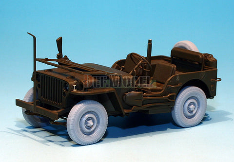 DEFモデル DW30013 1/35 イギリス コマンド/SAS ジープ ホイールセット (タミヤ1/35スケール用)