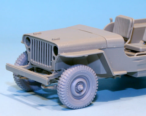 DEFモデル DW30018 1/35 アメリカ 1/4 ton '初期型' ホイールセット (ウィリス/フォードGP/バンタム 1/35スケール用)