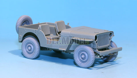 DEFモデル DW30018 1/35 アメリカ 1/4 ton '初期型' ホイールセット (ウィリス/フォードGP/バンタム 1/35スケール用)