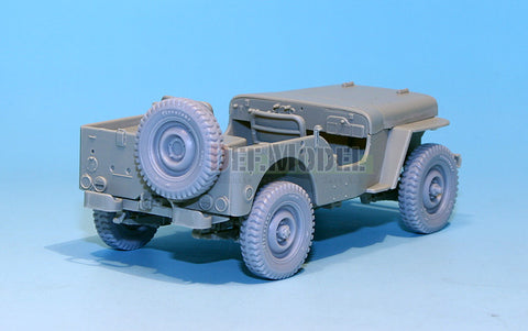 DEFモデル DW30018 1/35 アメリカ 1/4 ton '初期型' ホイールセット (ウィリス/フォードGP/バンタム 1/35スケール用)