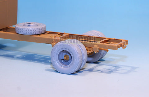 DEFモデル DW30019 1/35 ドイツ ビュッシング・ナーク L4500S 自重変形タイヤセット (AFVクラブ1/35スケール用)