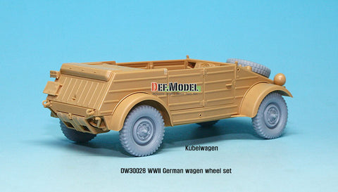 DEFモデル DW30028 1/35 ドイツ VW ホイールセット (タミヤ1/35スケール用)