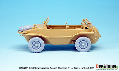 DEFモデル DW30038 1/35 ドイツ ワーゲン ホイールセット2(dw30003) (タミヤ/AFVクラブ1/35スケール用)