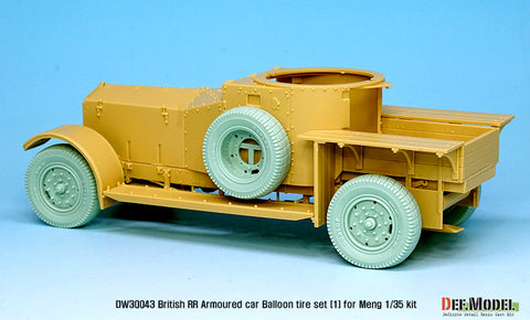DEFモデル DW30043 1/35 イギリス RR装甲車 バルーン変形ホイールセット- 初期型 (モンモデル1/35スケール用)