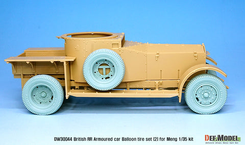 DEFモデル DW30044 1/35 イギリス RR装甲車 バルーン変形ホイールセット- 後期型 (モンモデル1/35スケール用)