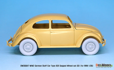 DEFモデル DW30047 1/35 ドイツ スタッフカー タイプ82E ホイールセット03 (RFM1/35スケール用)