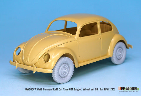 DEFモデル DW30047 1/35 ドイツ スタッフカー タイプ82E ホイールセット03 (RFM1/35スケール用)