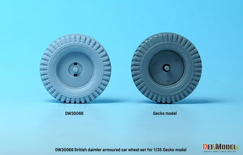 DEFモデル DW30066 1/35 WWII イギリス ダイムラー 装甲車 ホイールセット (ゲッコーモデル1/35スケール用)