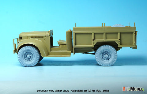 DEFモデル DW30067 1/35 WWII イギリス LRDG トラック ホイールセット (2) (タミヤ1/35スケール用)