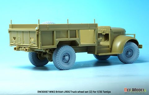 DEFモデル DW30067 1/35 WWII イギリス LRDG トラック ホイールセット (2) (タミヤ1/35スケール用)