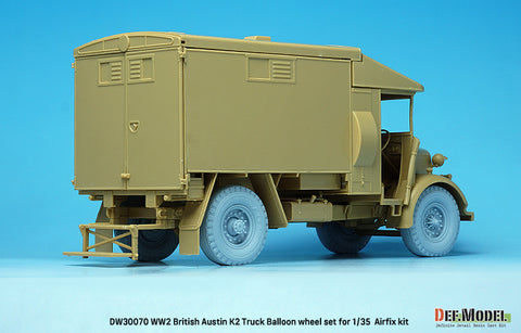 DEFモデル DW30070 1/35 WWII イギリス オースティン K2 トラック バルーンホイールセット -グッドイヤー (エアフィックス1/35スケール用)