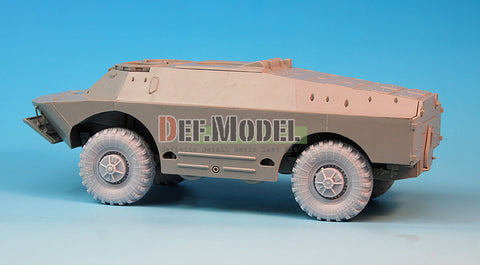 DEFモデル DW35019 1/35 現用 ソビエト/ロシア BRDM-2/3 偵察戦闘車 自重変形タイヤセット(ドラゴン用)(2種各2個入り,マスキングシール付き)
