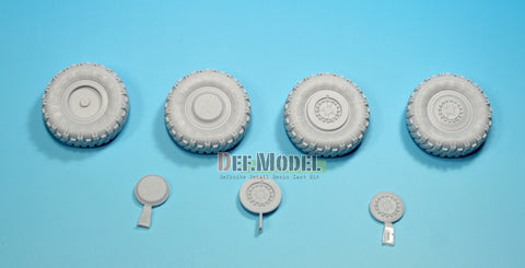 DEFモデル DW35028 1/35 現用 ドイツ GTK ボクサー GTFz 自重変形タイヤセット(レベル用)(4種各2個入り,ホイールキャップ3種,マスキングシール付き)