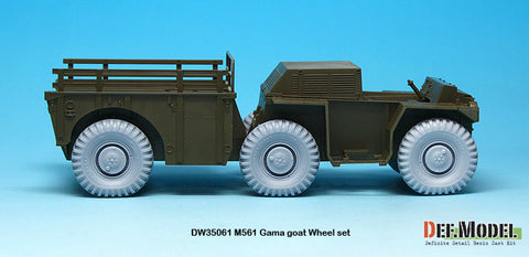 DEFモデル DW35061 1/35 現用 アメリカ M561 ガマゴート カーゴトラック 自重変形タイヤセット(タミヤ用)(3種各2個入り,マスキングシール付き)