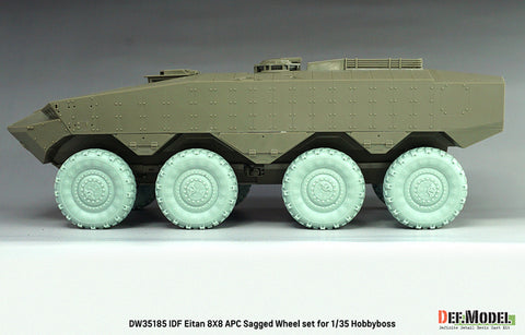 DEFモデル DW35185 1/35 現用 イスラエル エイタン 装甲兵員輸送車 自重変形タイヤセット(1)(ミシュランXML)(ホビーボス用)(4種各2個入り,マスキングシール付き)
