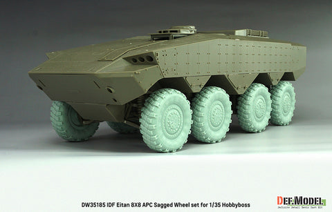 DEFモデル DW35185 1/35 現用 イスラエル エイタン 装甲兵員輸送車 自重変形タイヤセット(1)(ミシュランXML)(ホビーボス用)(4種各2個入り,マスキングシール付き)