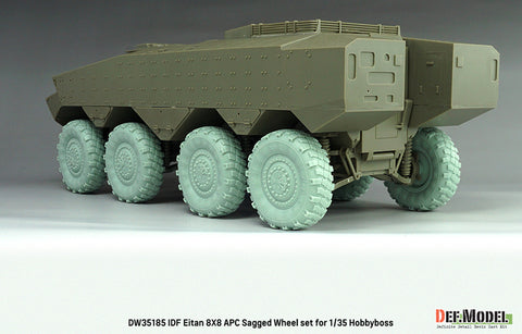 DEFモデル DW35185 1/35 現用 イスラエル エイタン 装甲兵員輸送車 自重変形タイヤセット(1)(ミシュランXML)(ホビーボス用)(4種各2個入り,マスキングシール付き)
