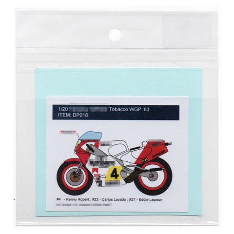デカールプール DP018 1/12 ヤマハ YZR500 マルボロ #4 WGP 1983