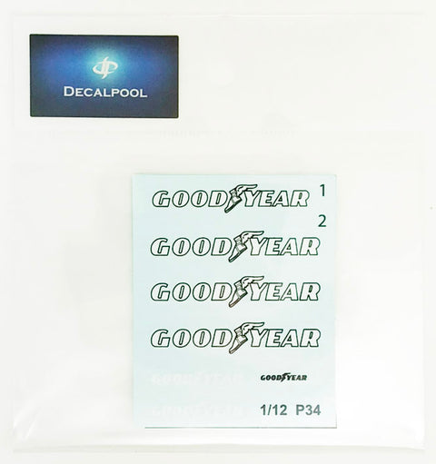 デカールプール DP026 1/12 タイレル P34 6輪 "グッドイヤー" ロゴ