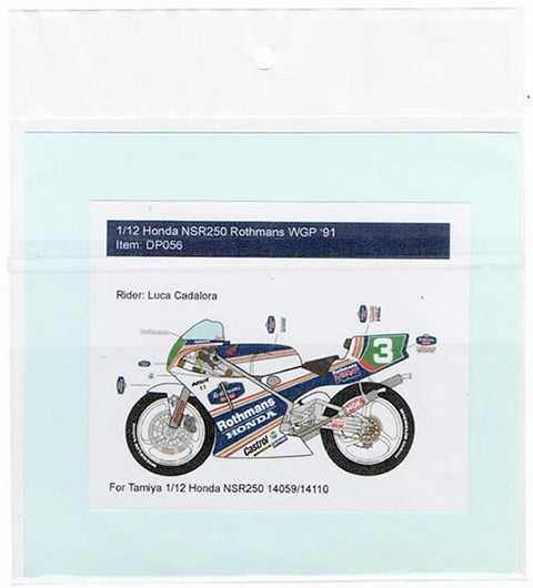 デカールプール DP056 1/12 ホンダ NSR250 ロスマンズ #3 L. Cadalora WGP '91