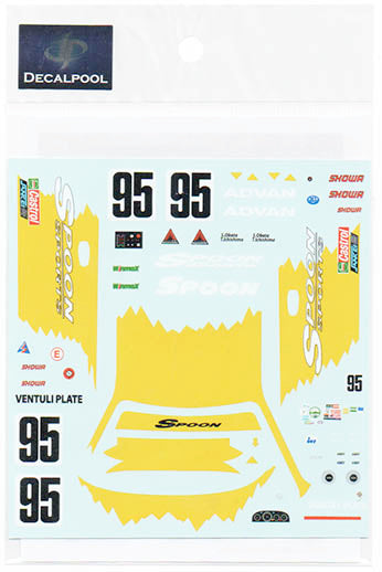 デカールプール DP143T 1/24 ホンダ シビック EG6 スプーン N1 #95 耐久 '1992 (+ リム トランスキット)